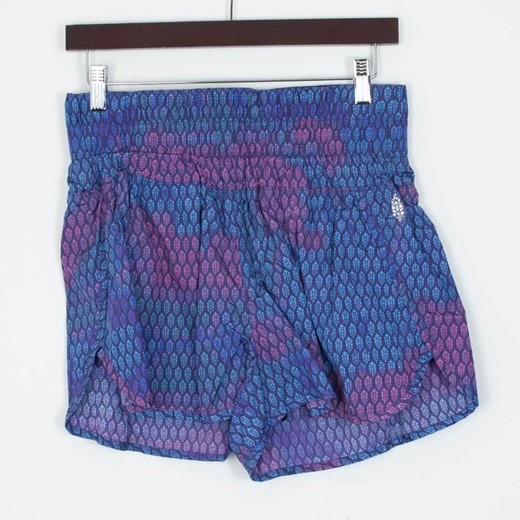 Free People Movement Womens The Way Home Athletic Shorts Size Large Purple Gym